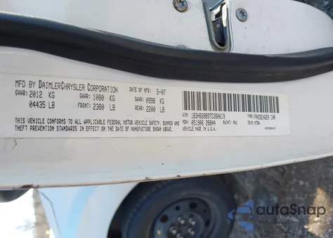 2007 Dodge Caliber z USA, uszkodzony, nr VIN 1B3HB28B97D380619